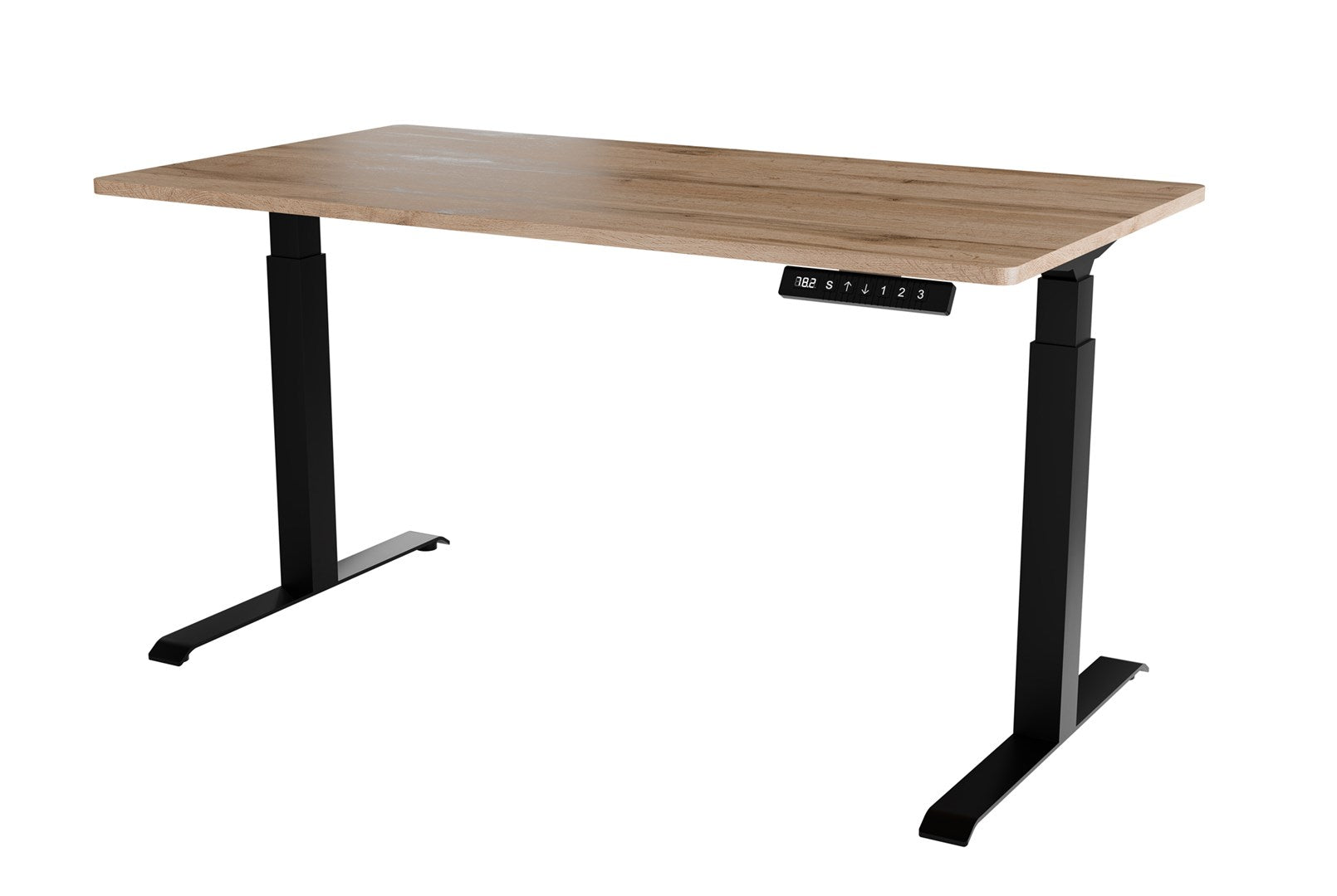 MOON LONG Electric Height Adjustable Desk 150x80x72-120 Black/Wotan