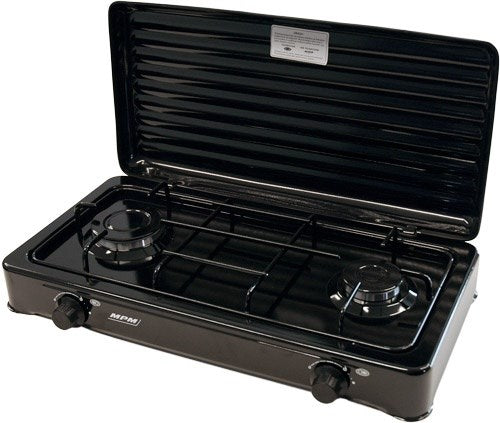 MPM Gas Cooker SMILE-KN-02/1KB Portable 2 Burners