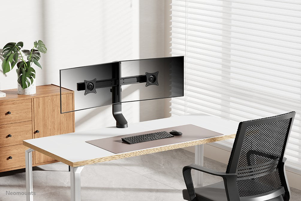 Neomounts FPMA-D860DBLACK Dual Monitor Desk Mount - Black