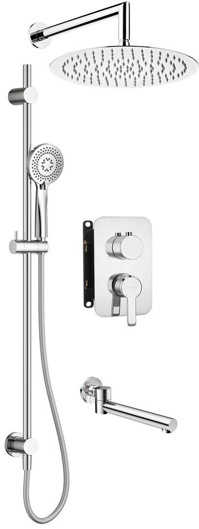 Concealed shower set with mixer BOX