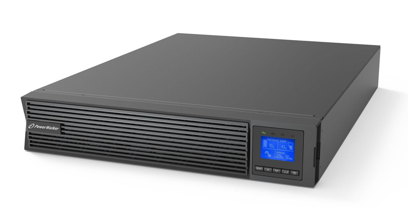 PowerWalker VFI 2000 ICR IoT 2 kVA 2000 W - Double-Conversion UPS with 8 AC Outlets