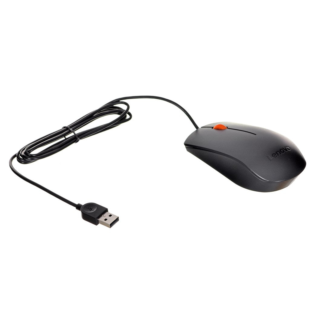 Lenovo 300 Mouse - Wired - USB - Right and Left-Handed (GX30M39704)