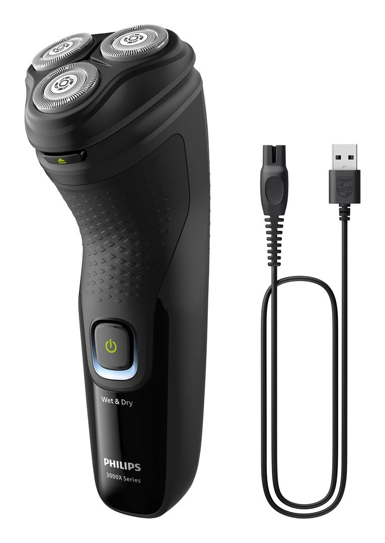 Philips X3021/00 Men's Rotation Shaver and Trimmer Black