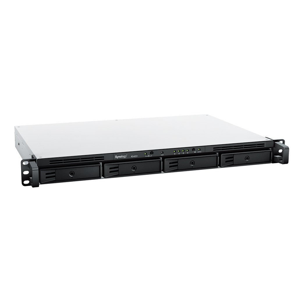 Synology RackStation RS422+ - NAS Server - 4 Bays - Rack Mountable - SATA 6Gb/s - RAID 0,1, 5,6, 10 - 2 GB RAM