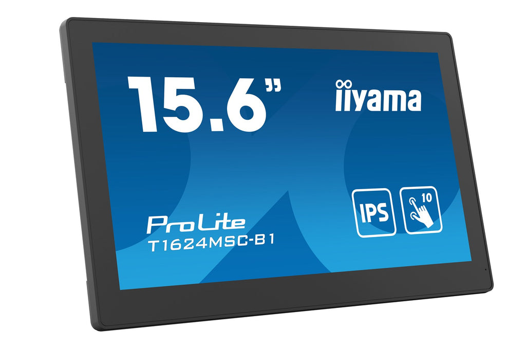 iiyama T1624MSC-B1 - Interactive Flat Screen - 39.6 cm (15.6") - Full HD - Touchscreen (T1624MSC-B1)
