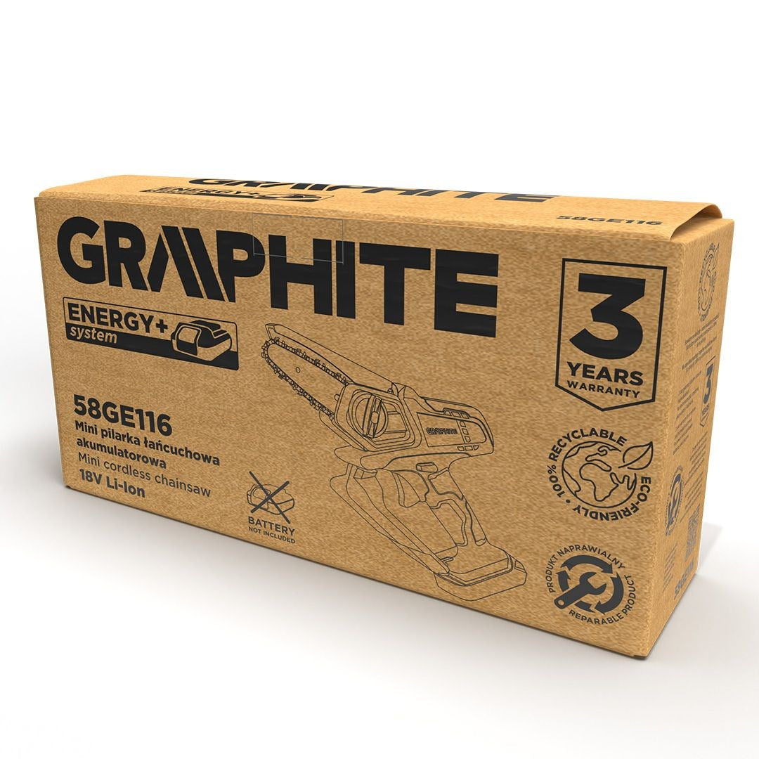 Graphite 58GE116 Mini Cordless Chainsaw 18V