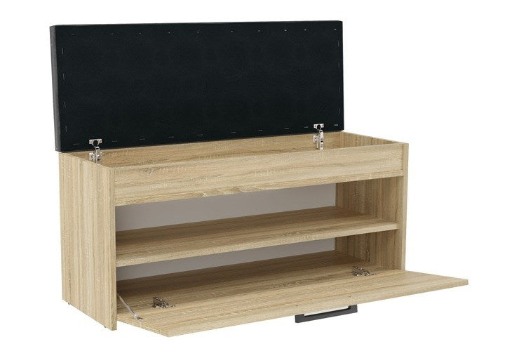 Topeshop PARMA Shoe Organizer Closed Sonoma Oak