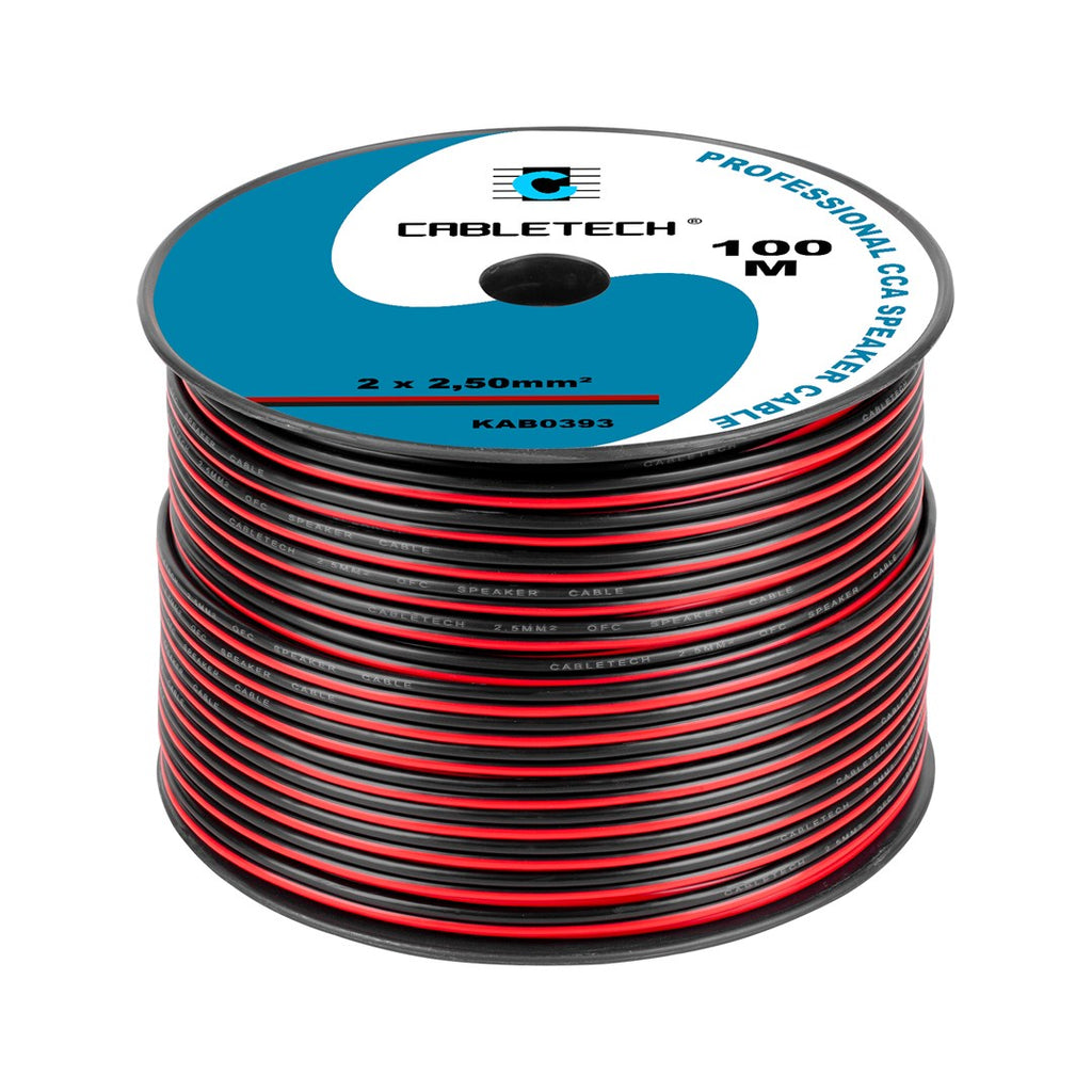 CABLETECH CCA Speaker Cable 2.5 mm Black-Red KAB0393