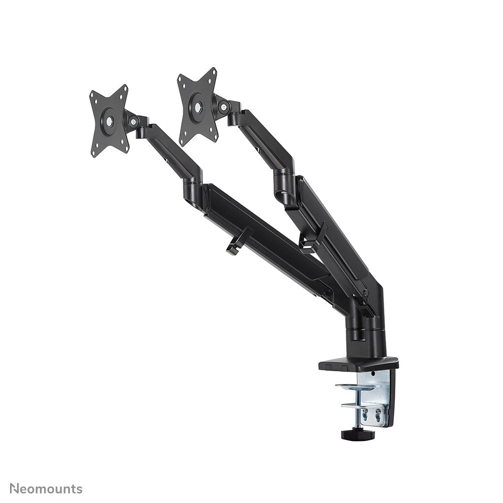 Neomounts DS70-810BL2 Dual Monitor Desk Mount - 17" to 32" - Black - Tiltable, Swivel, Height Adjustable