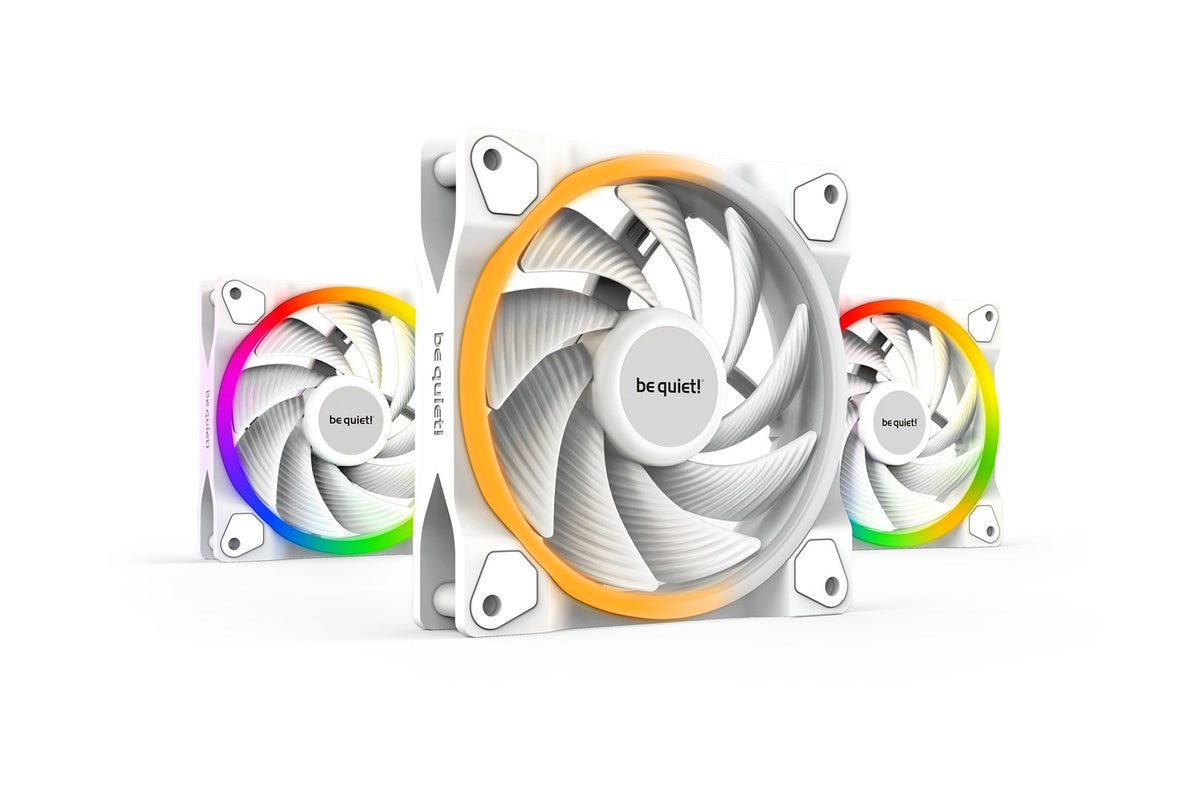 be quiet! Light Wings Case Fan, PWM, 120 mm, White (Pack of 3) (BL101)