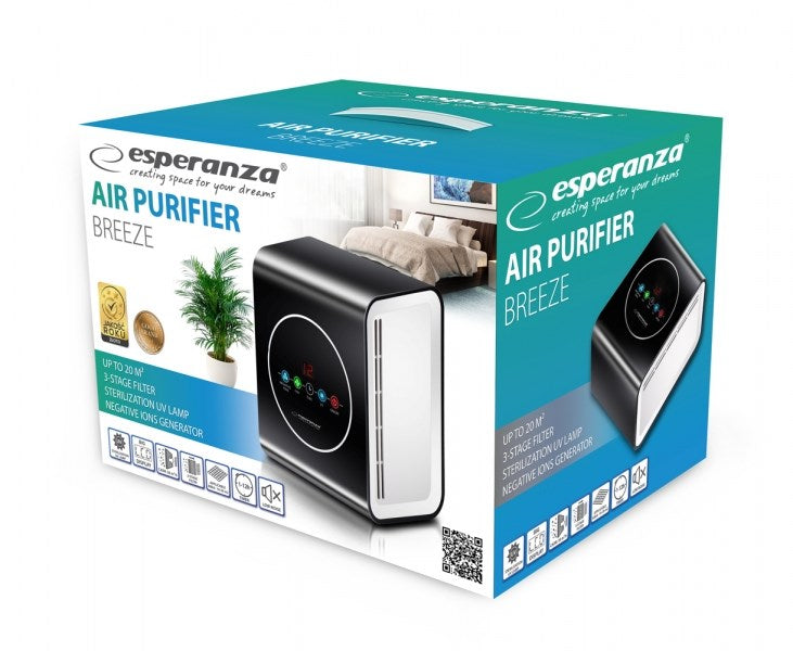 Esperanza EHP001 Air Purifier 45 dB Black White