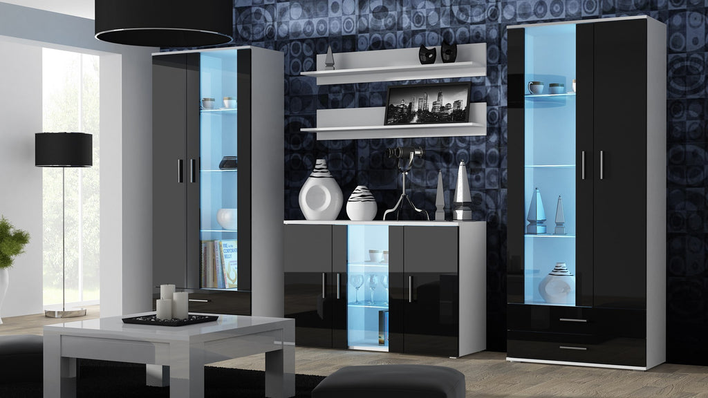 Cama SOHO S7 Sideboard 120 cm White/Black Gloss