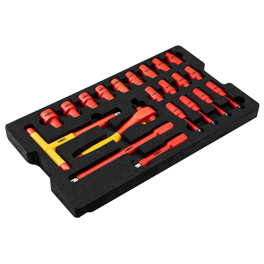 NEO Tools Electrician Service Box 52 Pieces in 22 Strong Box