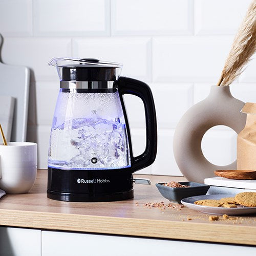 Russell Hobbs Glass Kettle, Classic Design with LED Lighting, 1.7 L, 2400W, Model 26080-70