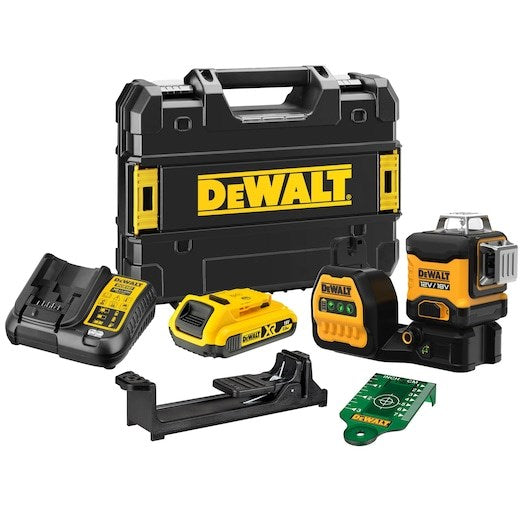 DeWALT DCE089D1G18-QW Laser Level Self-Leveling Multi-Line Green