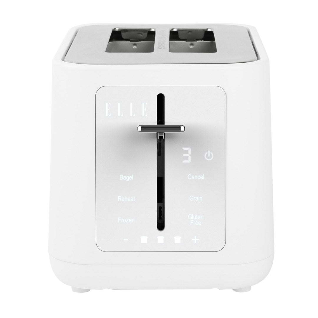 ELLE Gourmet Panache Toaster White 980W Touch Panel 6 Programs