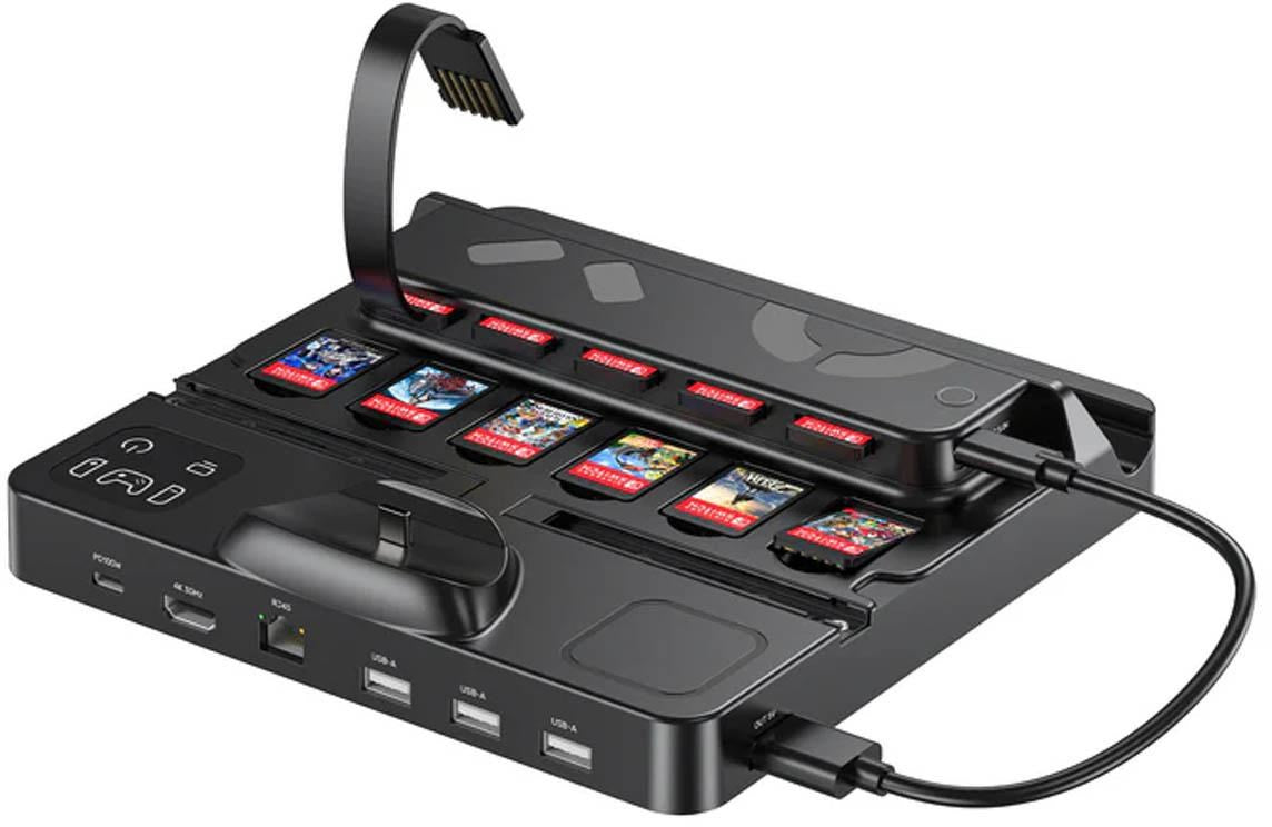 Charging station for Switch w/ switch & card rdr