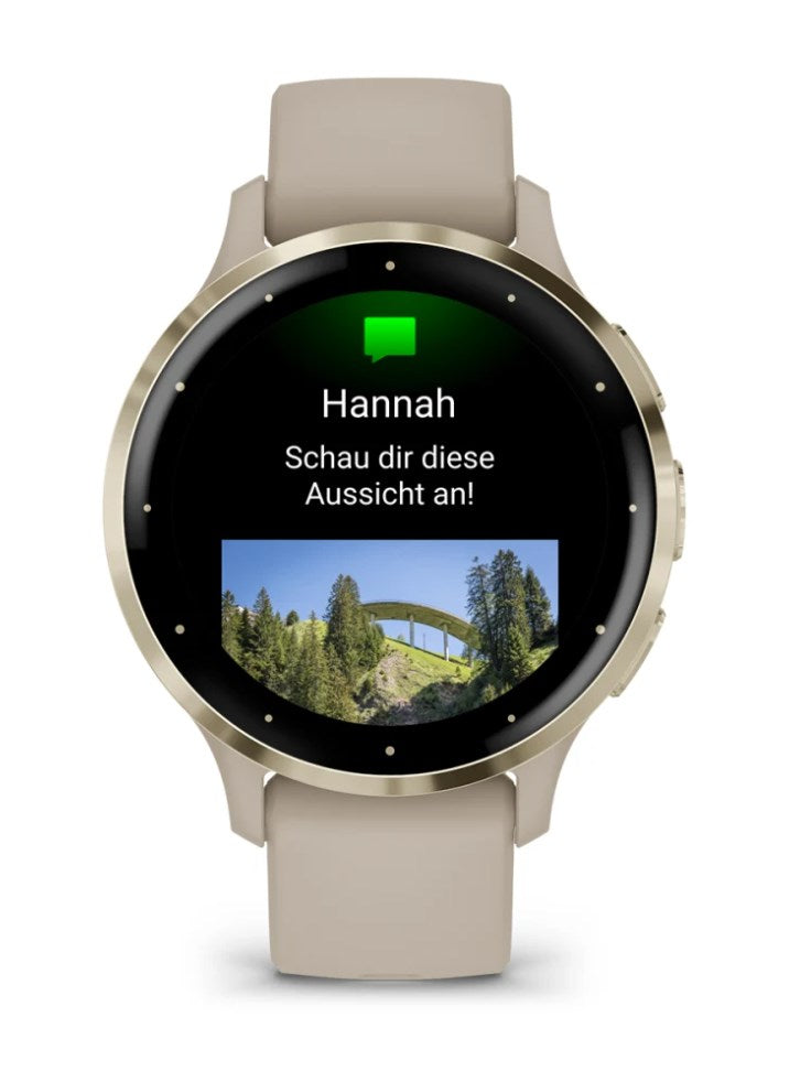 Garmin Venu 3S Smartwatch - 41 mm - French Gray - 8GB - Bluetooth, ANT+, Wi-Fi - 010-02785-02