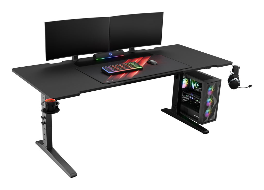 Genesis Holm Modular Gaming Desk 180 cm with RGB Lighting and Cup Holder