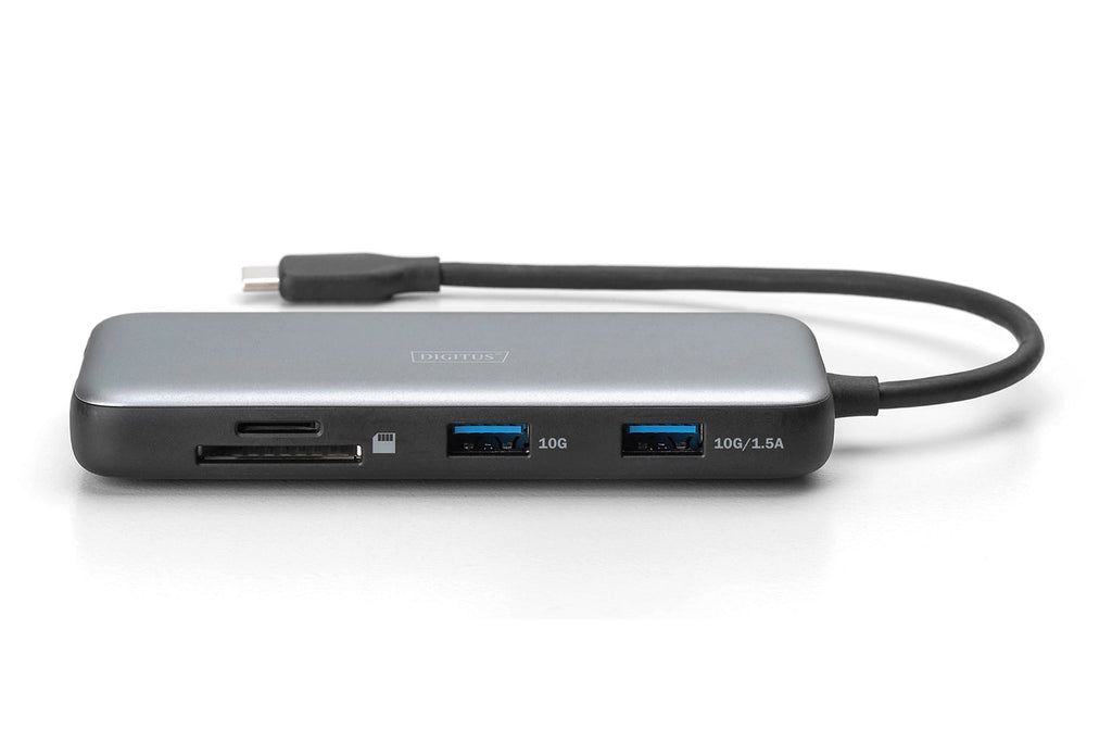 DIGITUS USB-C Docking Station with HDMI, USB 3.2, RJ45, SD, MicroSD (DA-70914) USB3.2