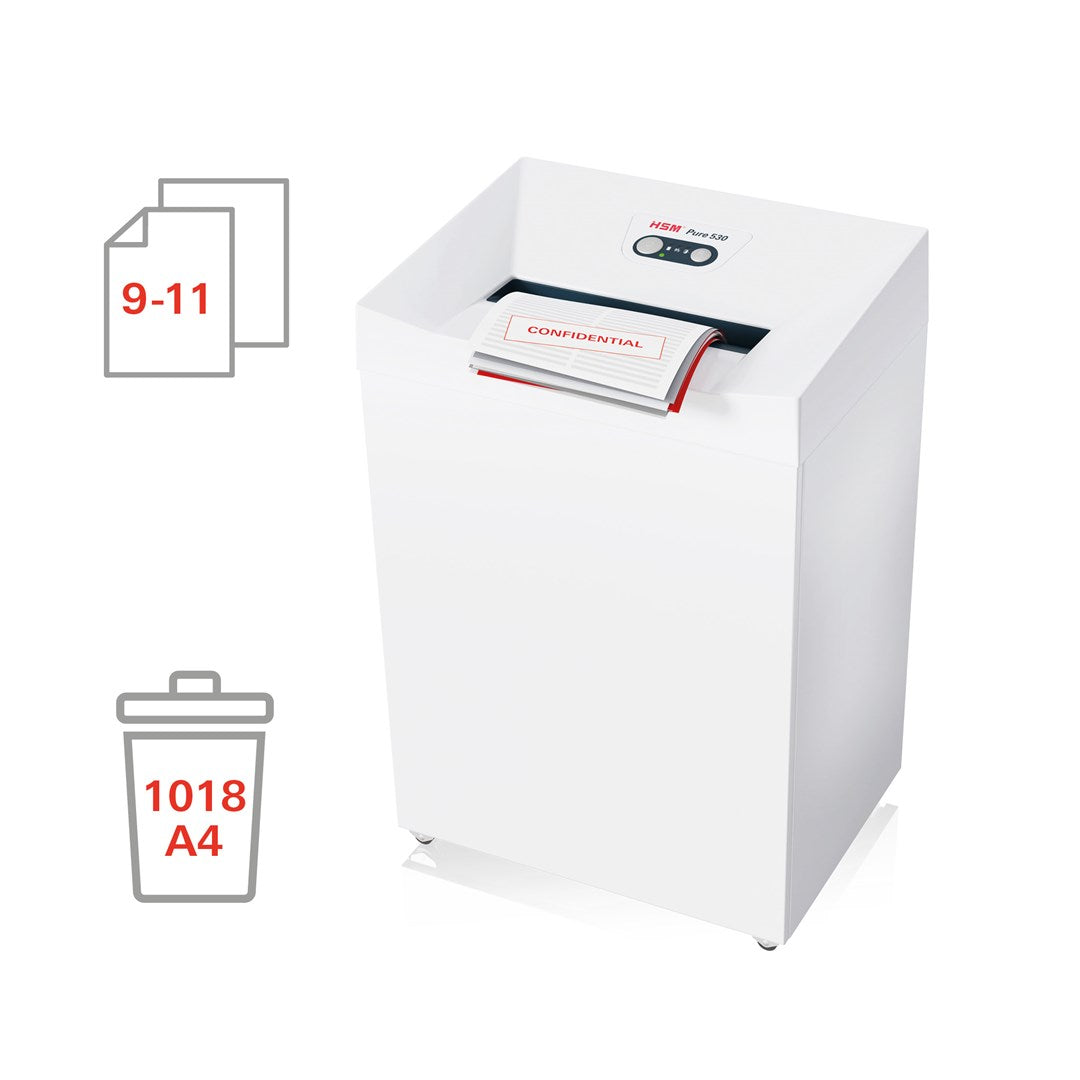 HSM Shredder Pure 530,80 L, 1.9x15mm