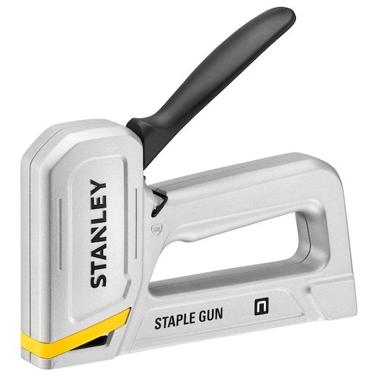 STANLEY Ergonomic Stapler Black, Silver, Yellow 580 g Dimensions: 172 mm x 265 mm x 48 mm Model 1049734