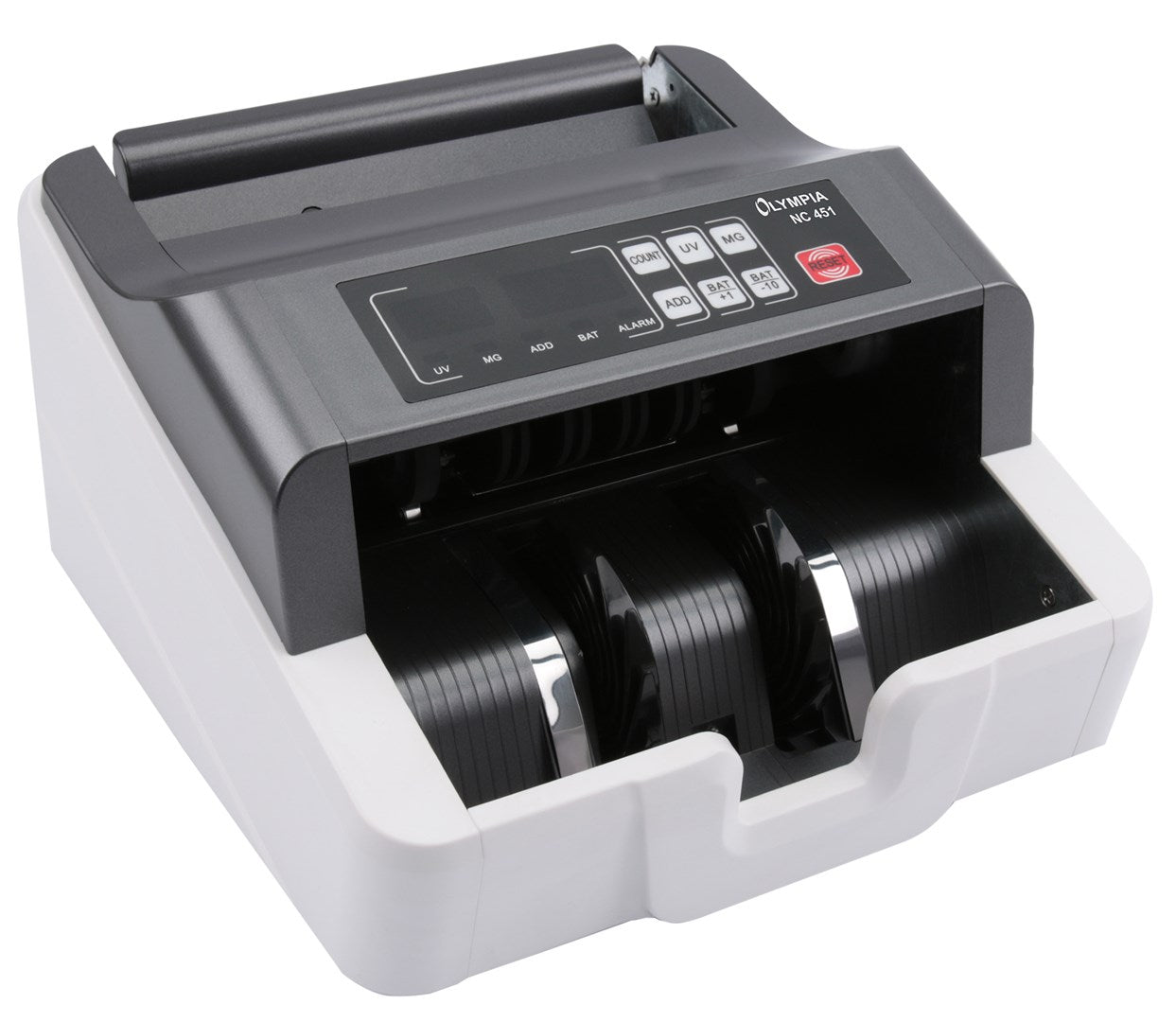 Olympia NC 451 Banknote Counting Machine Grey - UV & MG Sensors - 1,000 Notes/min - Model 947730886
