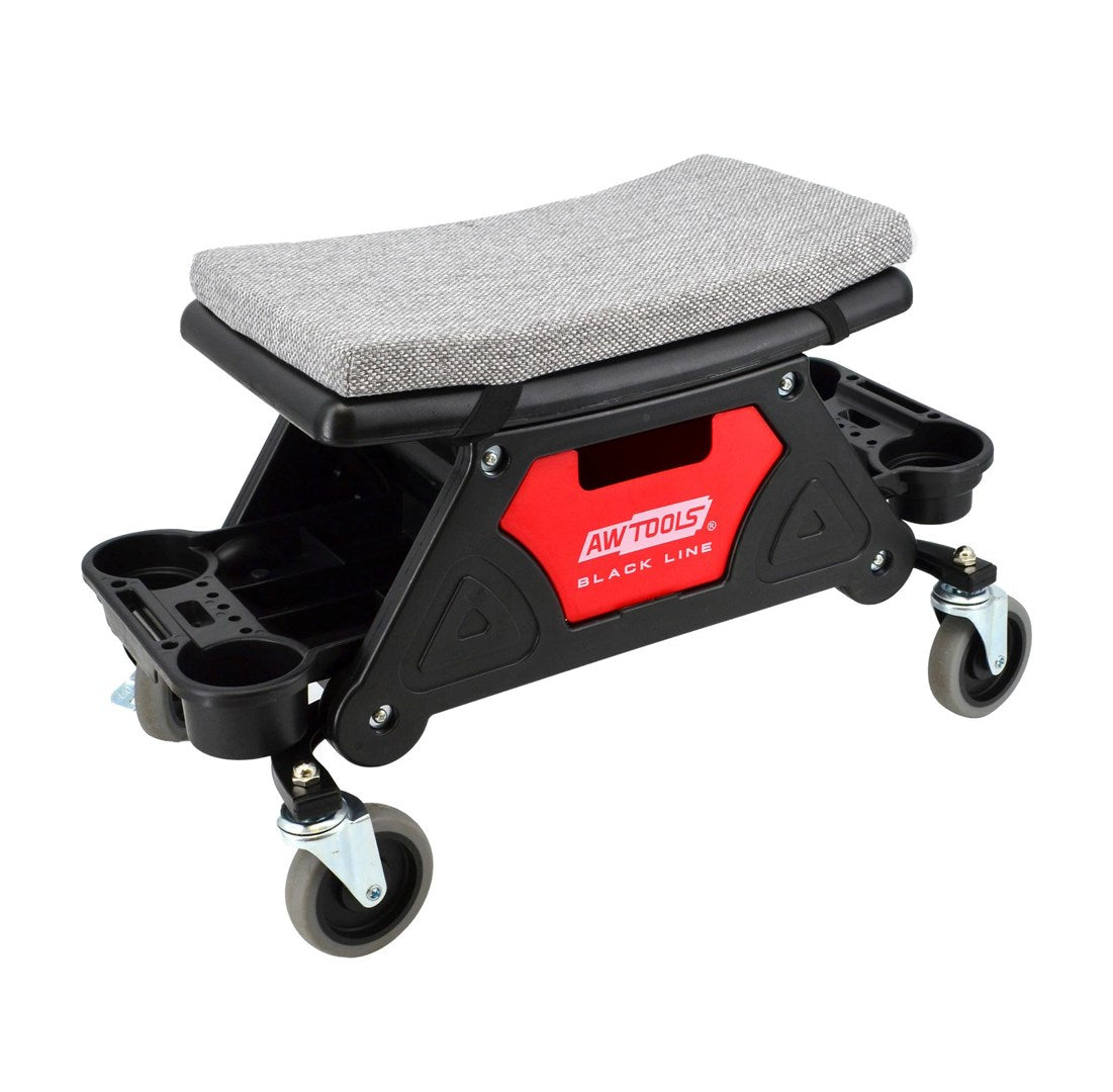 Workshop Seat with Storage and Shelves BLACK LINE