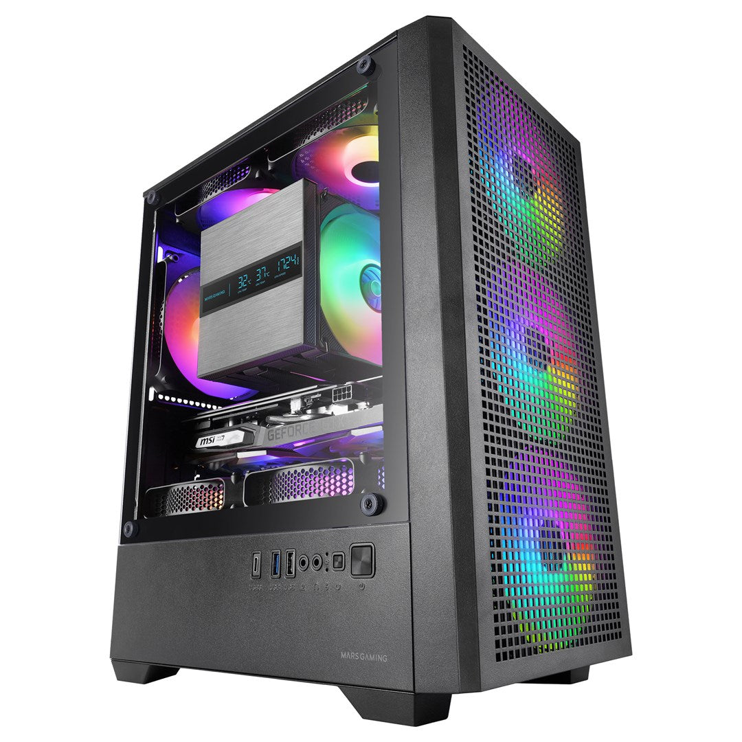 Mars Gaming MCVECTOR computer case Mini Tower Black