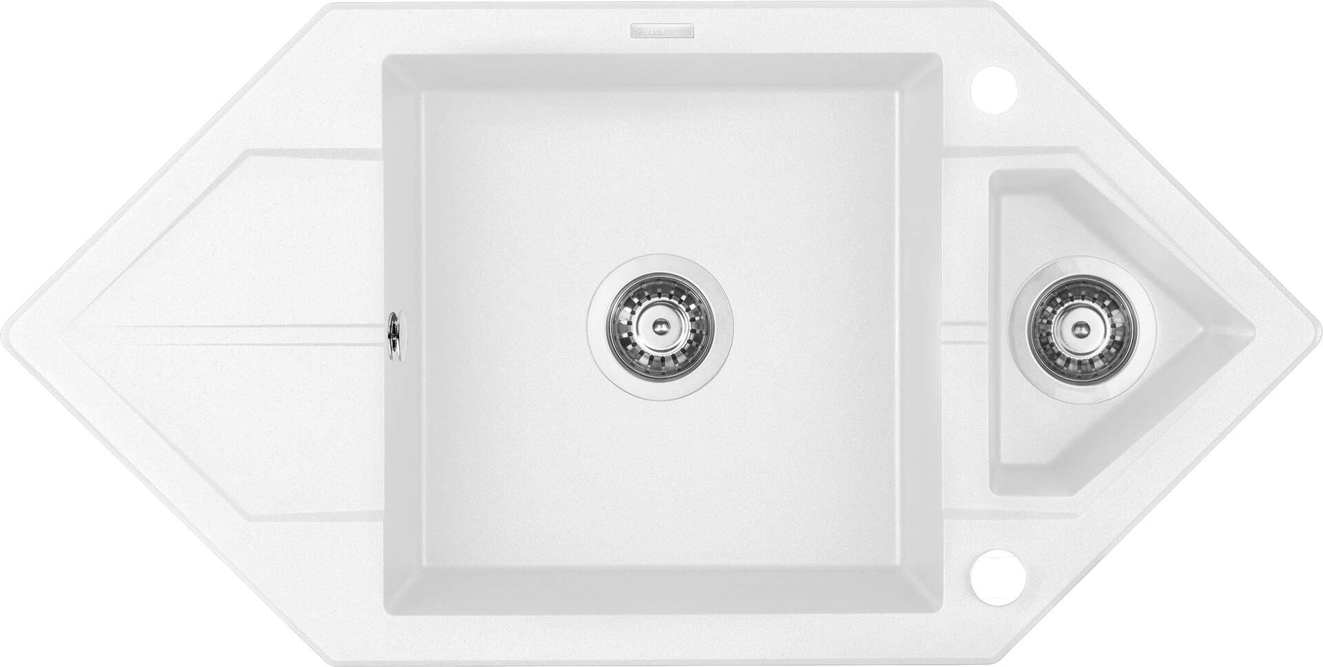 1.5-bowl granite sink with drainer - Space-Saver