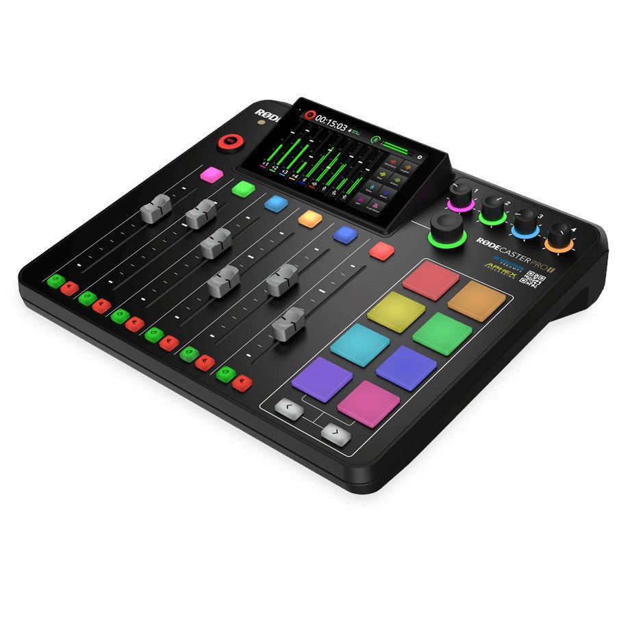 RØDE Caster Pro II Podcast Mixer - All-in-One Audio Production Solution - Quad-Core Engine - Black