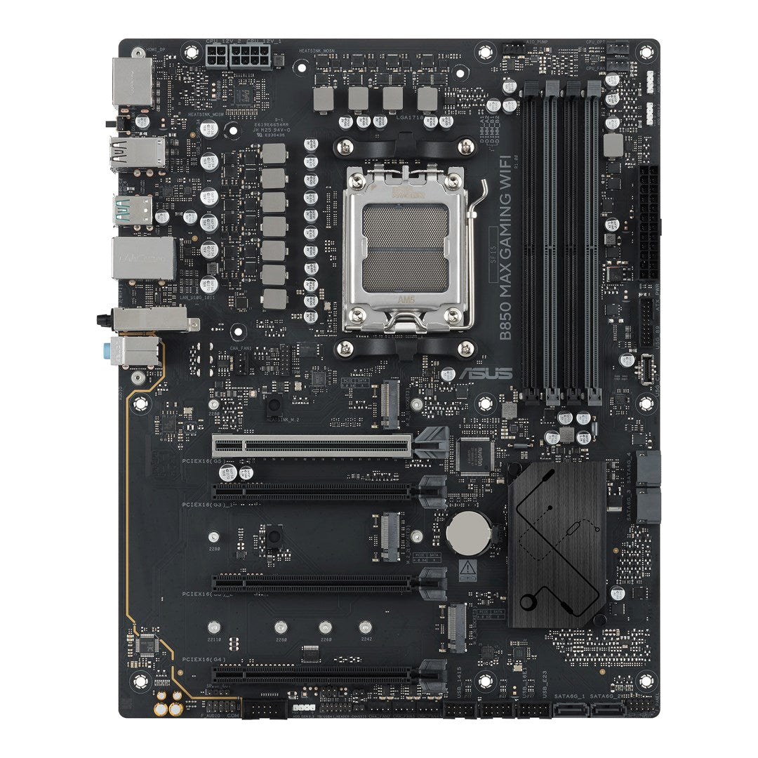 ASUS B850 MAX GAMING WIFI AMD B850 Socket AM5 ATX Motherboard
