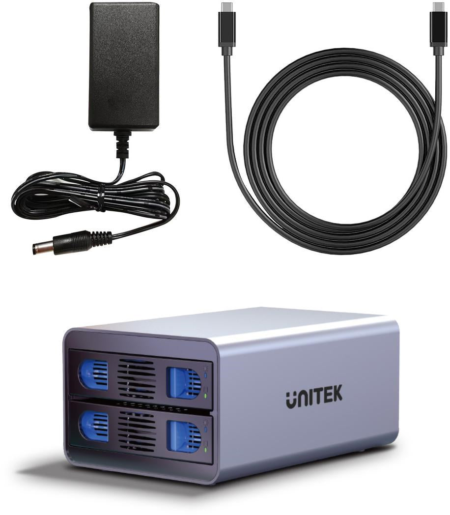 Unitek HDD/SSD Enclosure for SATA 2.5''/3.5'' Drives, 40TB Capacity