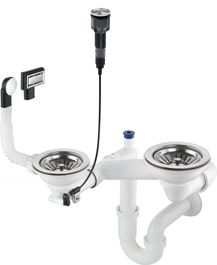 Siphon for 1.5- and 2-Bowl Granite Sink - Space-Saver
