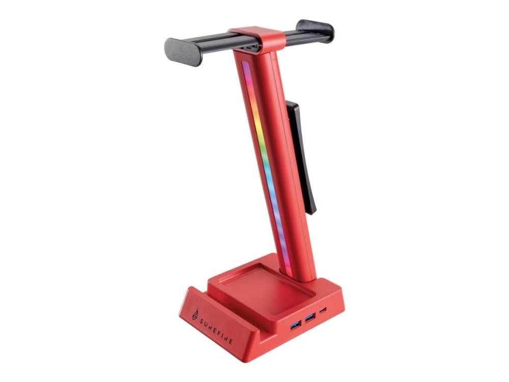 SureFire VINSON N2 Headset Stand 48848 - Universal Compatibility - USB Type-C - Red