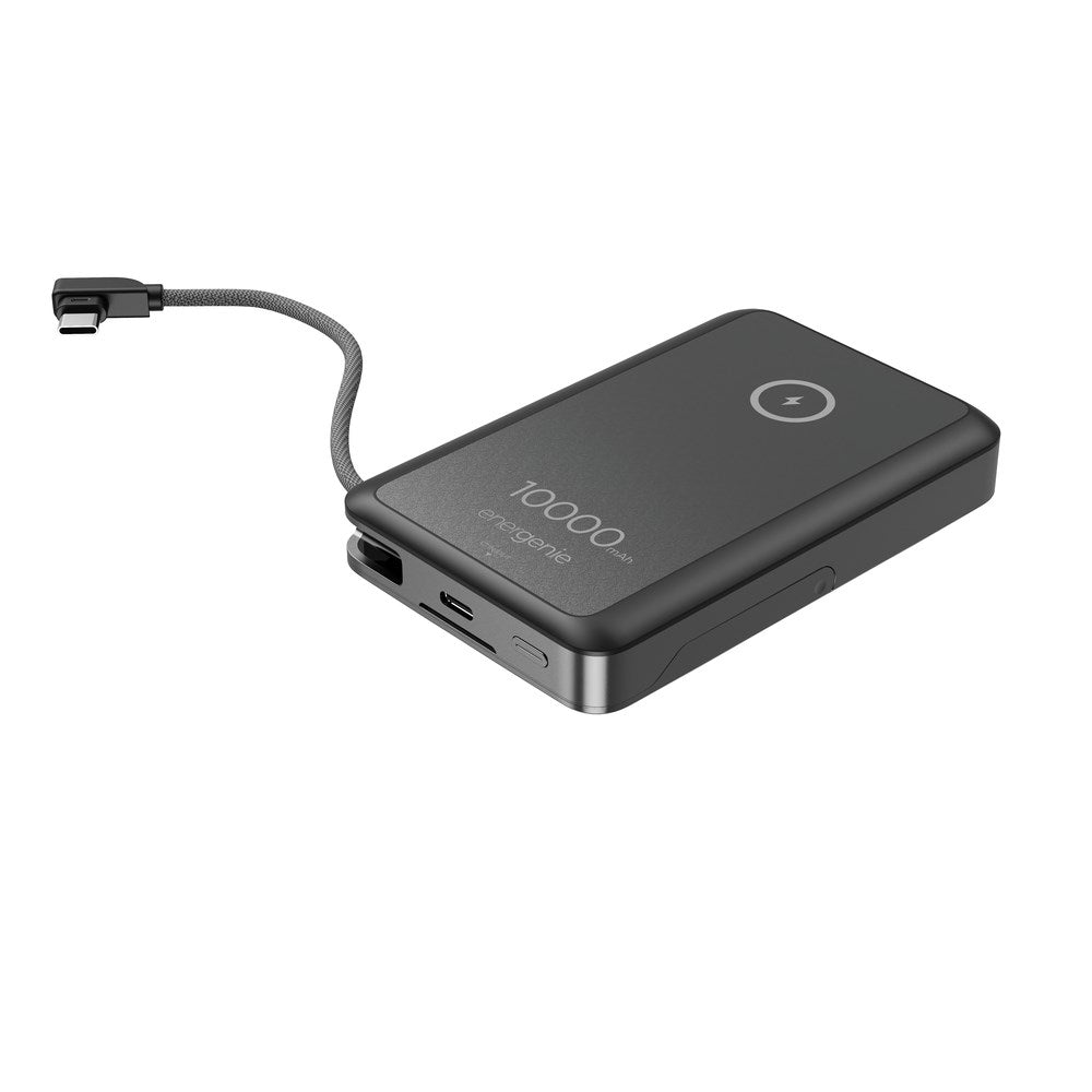 Gembird PB10-WPC15MS-01 Magnetic wireless powerbank with integrated stand  15W  10000 mAh  black