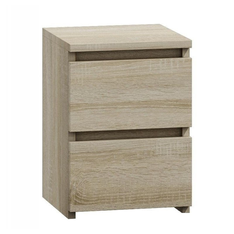 M2 Topeshop Nightstand 2 Drawers Sonoma Oak
