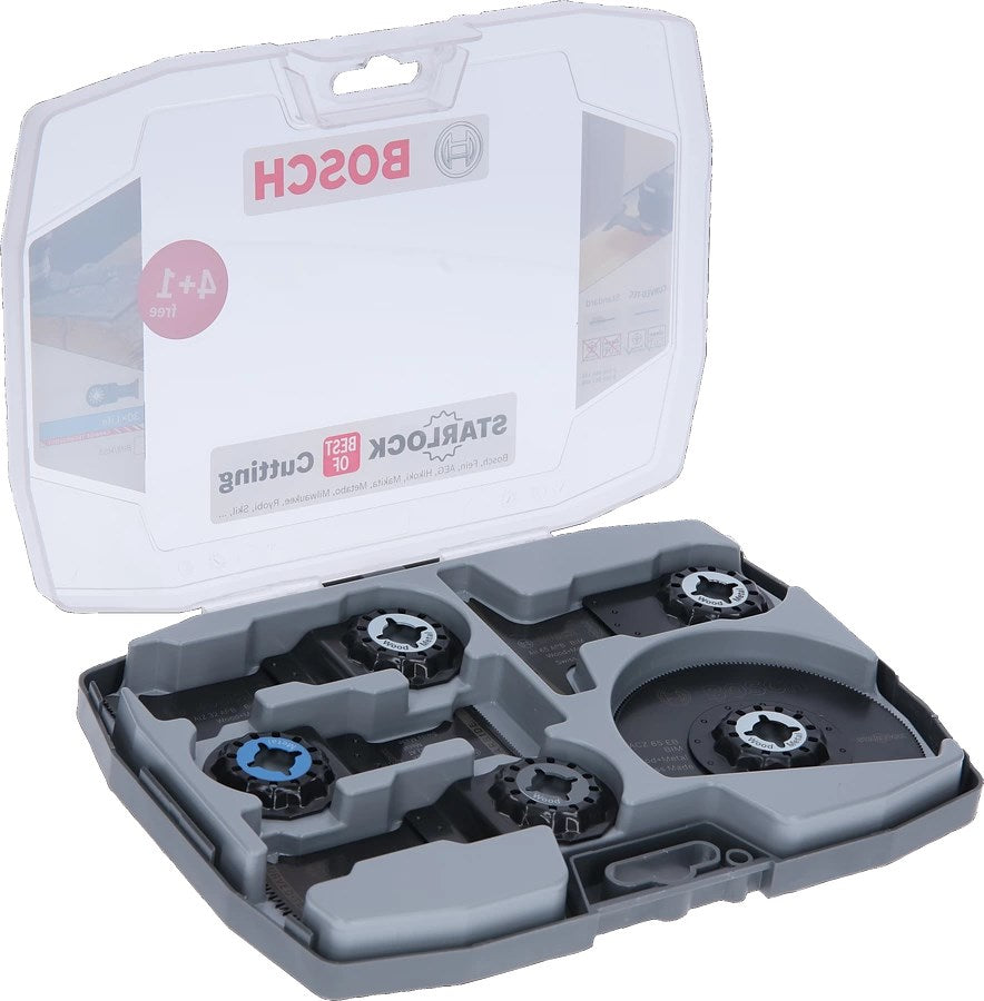 Bosch Starlock Plunge Saw Blade Set 5 pcs for Wood & Metal
