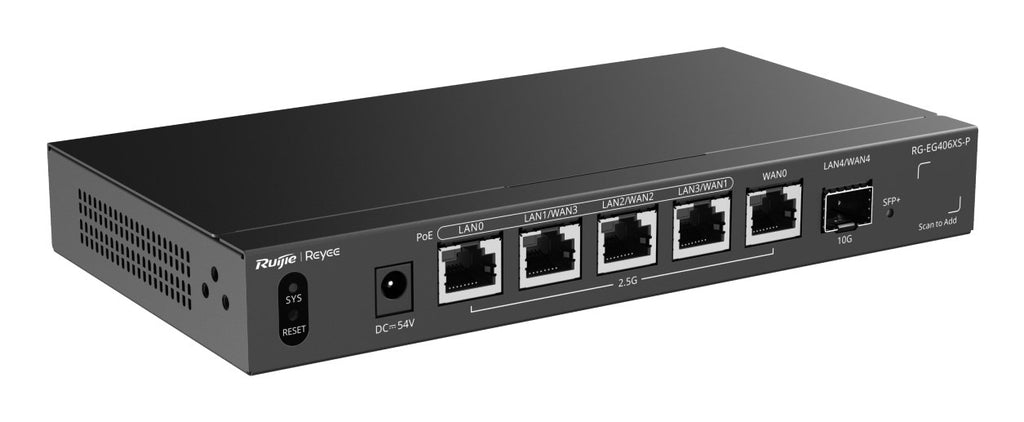 Ruijie Networks RG-EG406XS-P Wired Router 2.5 Gigabit Ethernet Black | Model 16300