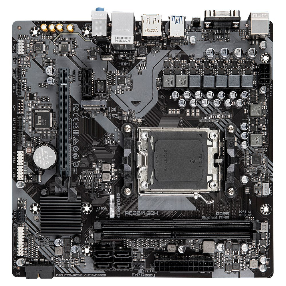 Motherboard Gigabyte A620M S2H (A620  AM5  mATX  DDR5)