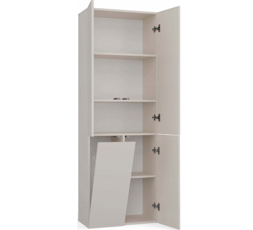 NEL DD 1K Bathroom Cabinet Cashmere Color 60x30x174 cm