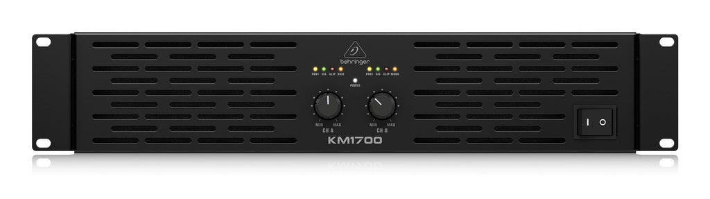 Behringer KM1700 Power Amplifier - 2x800W 4 Ohms - Black