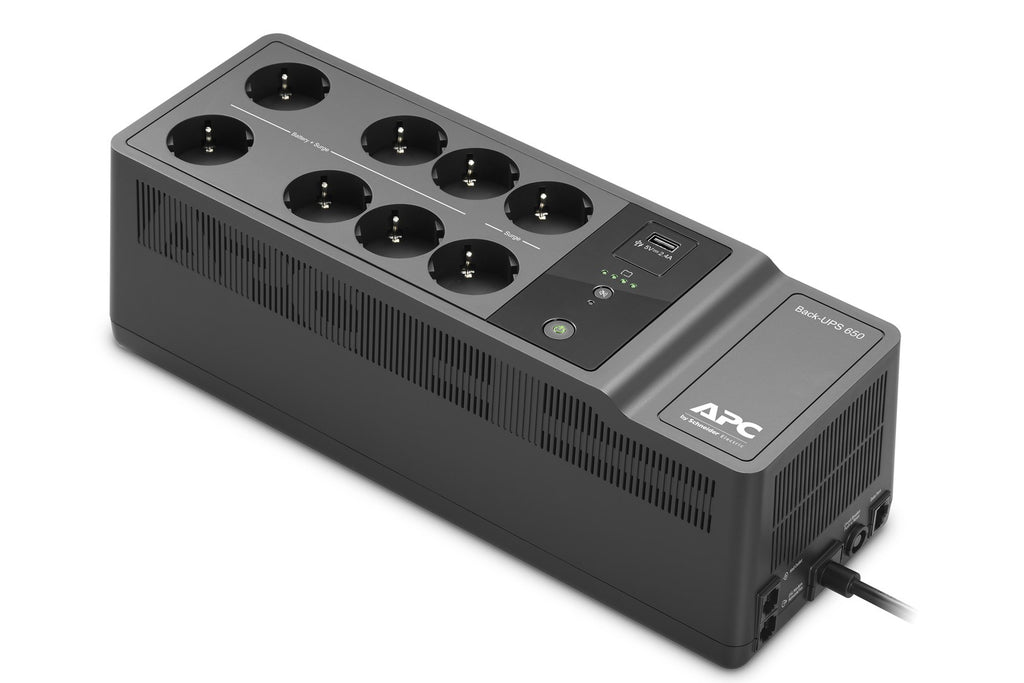 APC Back-UPS BE650G2 - USV - Wechselstrom 230 V - 400 Watt - 650 VA - Ausgangsanschlüsse: 8 - black (BE650G2-GR)