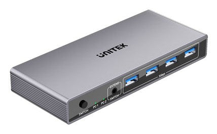 KVM Switch 8K@60Hz USB 3.0 5Gbps DP for Dual Computer Setup
