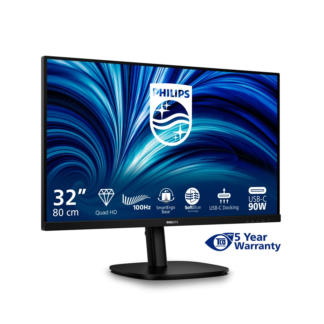 Philips 32B2U3601/00 Monitor 31.5" Quad HD LCD Black 2560 x 1440 pixels Business