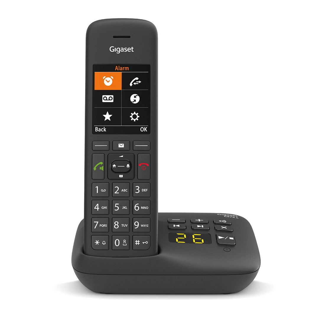 Gigaset C575A Cordless Phone with Answering Machine and Caller ID S30852-H2927-B101