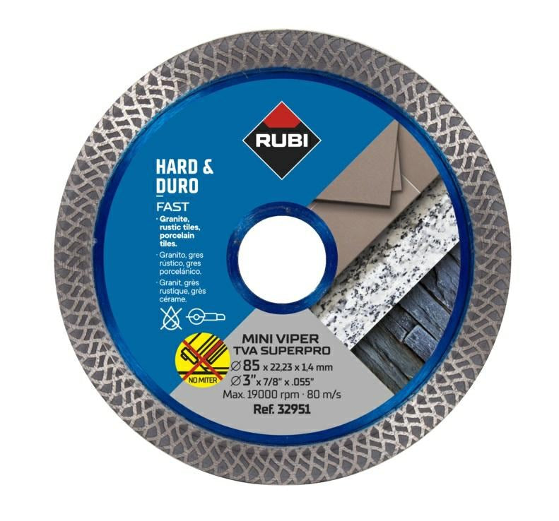 RUBI Diamond Blade TVA 85 mm Mini Viper Model 32951