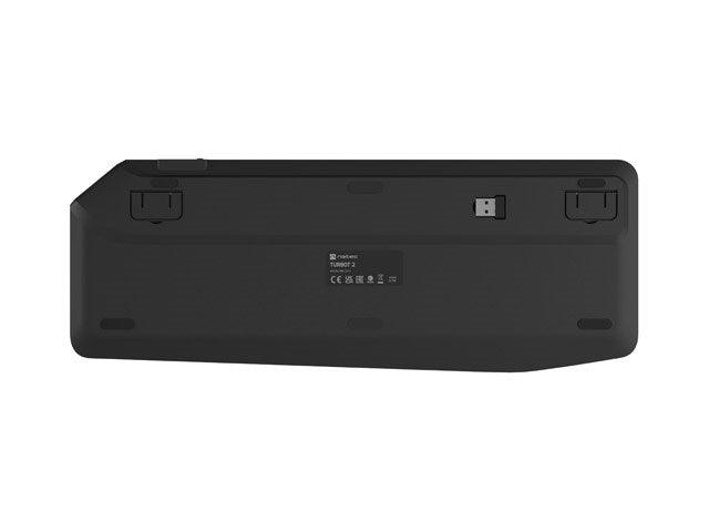 NATEC Wireless Keyboard NKL-2317 - Black - 90 Keys - Smart TV Compatible