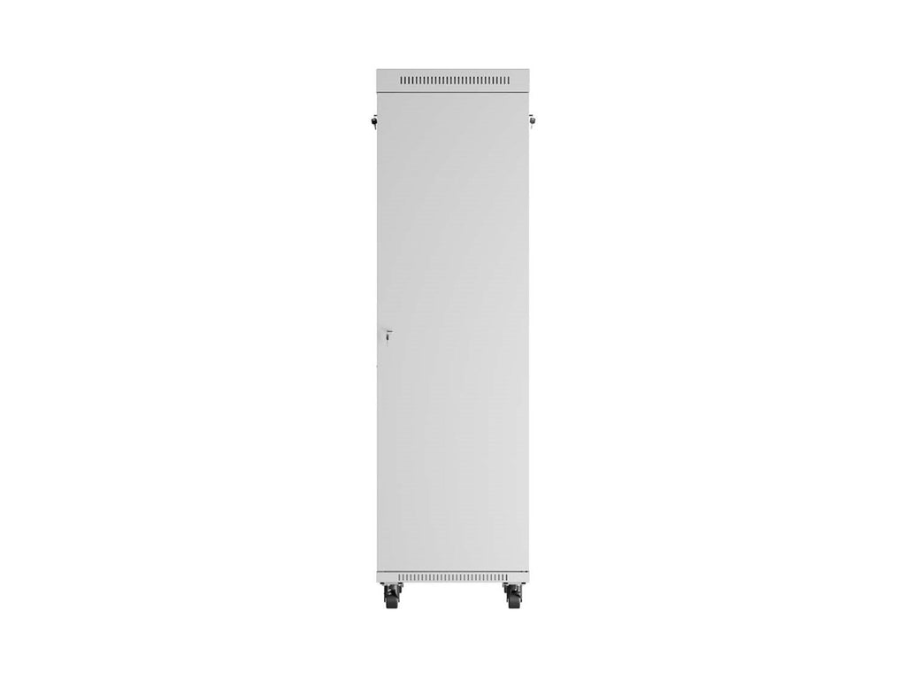 19  42U 600 × 1000 GREY FLOOR-STANDING RACK CABINET WITH GLASS DOOR AND LCD  LANBERG (FLAT PACK)