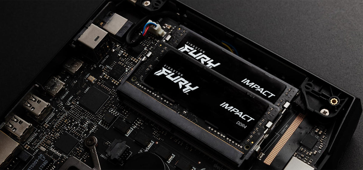 Kingston FURY Impact - 64 GB DDR4 SO-DIMM Kit - 3200 MHz - Laptop (KF432S20IBK2/64) CL20-Timings